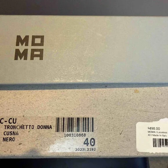 Moma Leather Printed Combat Boots Women's - Picture 6 of 6